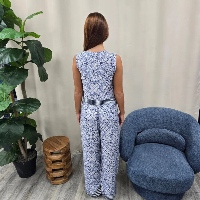 blue 2 piece She+Sky