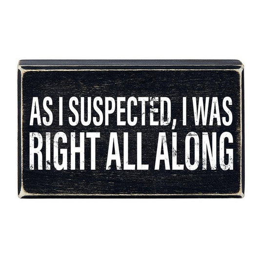 Box Art Sign- Was Right