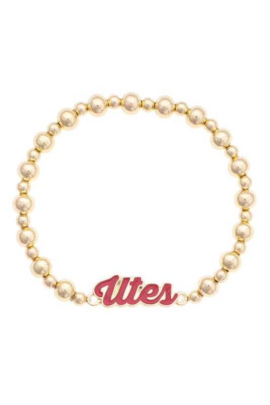 Bracelet-Utah Utes Autograph Enamel Stretch