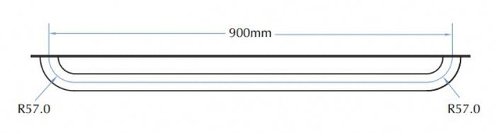 Bradley Security SA72BP Straight Grab Rail Anti-Ligature