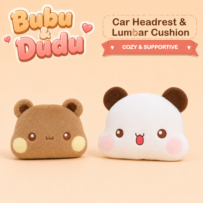 Bubu & Dudu Car Headrest and Lumbar Cushion cover