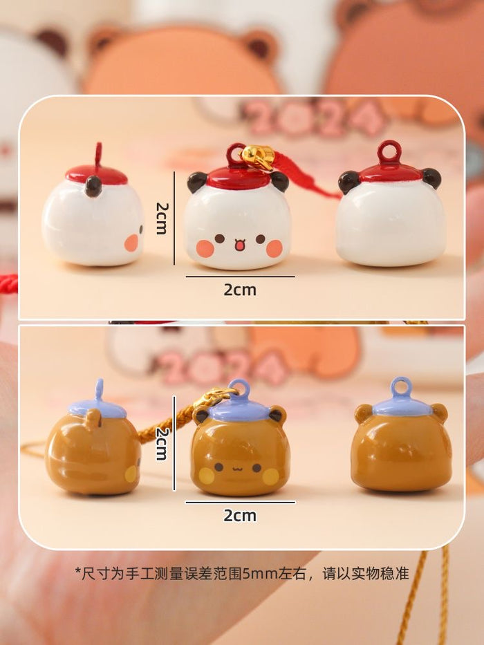 Bubu & Dudu Lucky Bell Keychain Charm