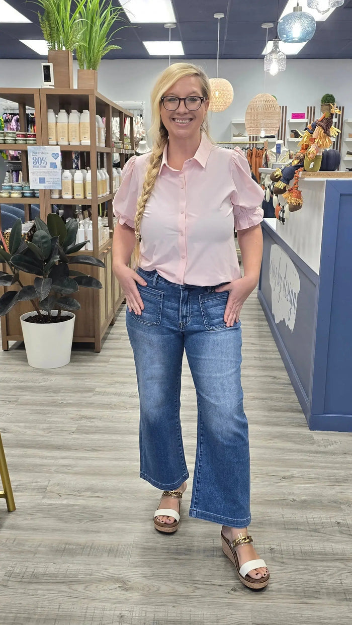Cecilia Puff Sleeve Top Liverpool