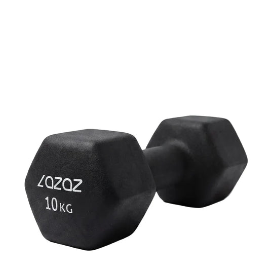 Dumbellix Neoprene Hex Dumbbell with Non-Slip Grip – 10kg