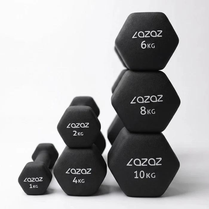 Dumbellix Neoprene Hex Dumbbell with Non-Slip Grip – 2kg
