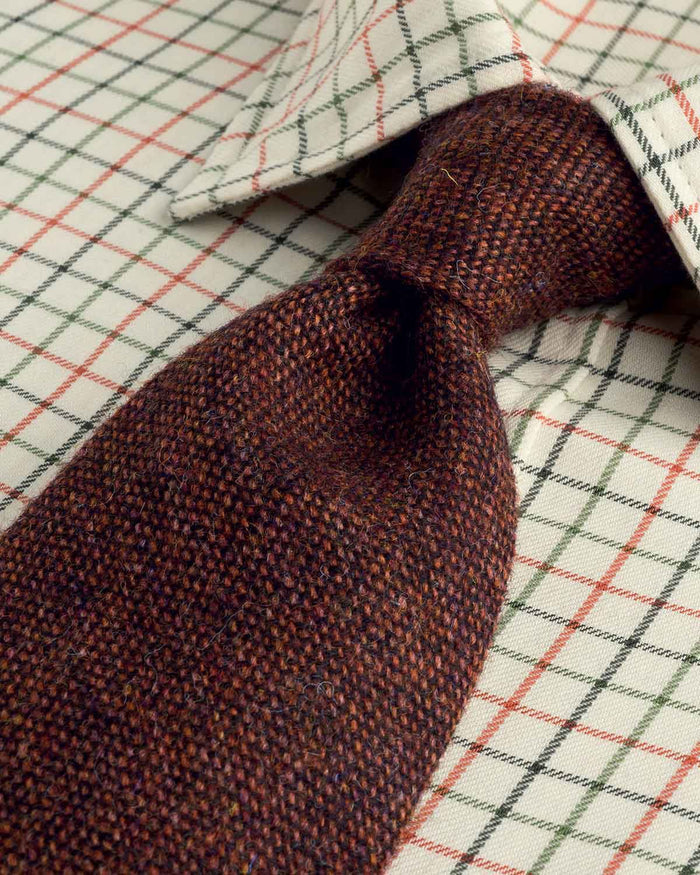Classic Pure Wool Ties - Rust - Country Collection