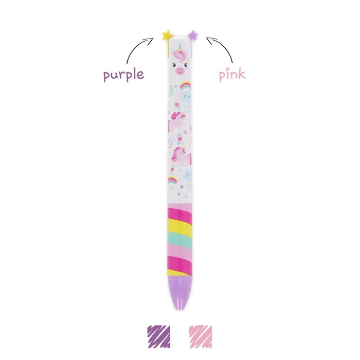 Click & Clack - Two-Colour Ballpoint Pen - Unicorn