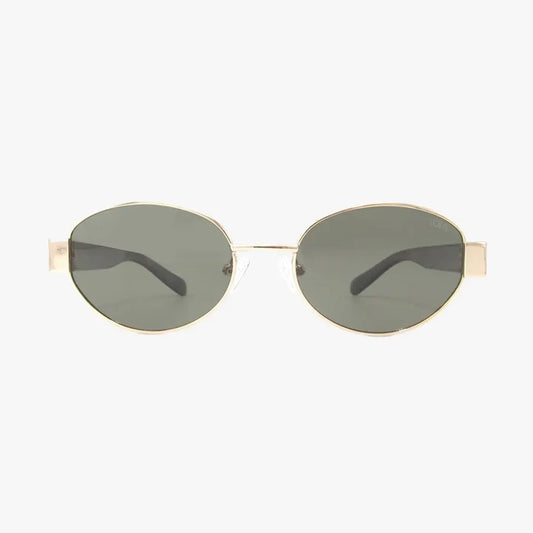 Coco Classic Polarized Oval Metal Fashion Sunglasses