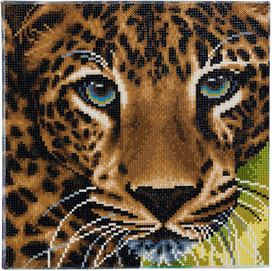 Crystal Art Kit 12"x12" Leopard