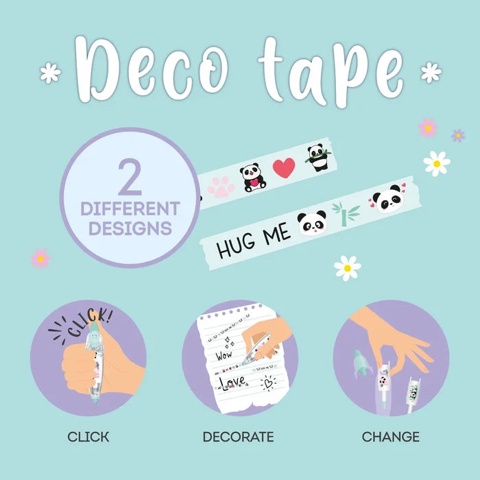 Decoration Tape Pen - Panda - Manual