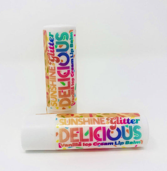 DELICIOUS Vanilla Ice Cream Lip Balm - 100% Organic