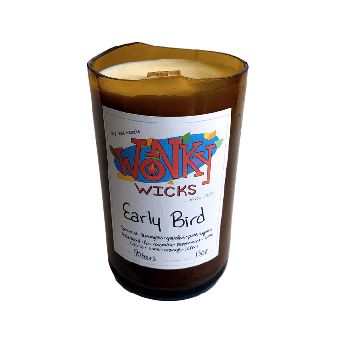 DISCONTINUED - Early Bird Soy Wax Candle | Wonky Wicks