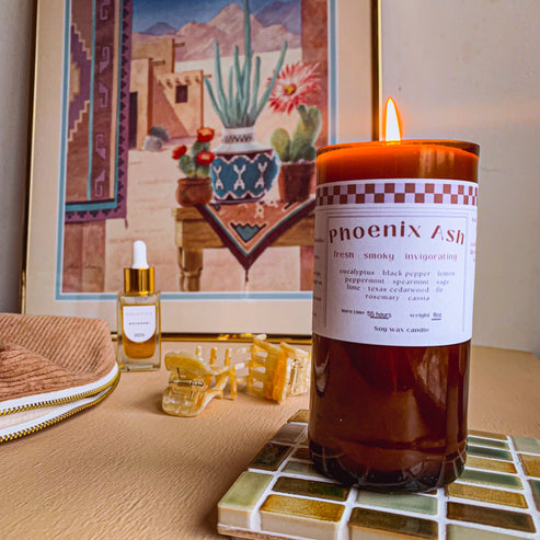 DISCONTINUED - Phoenix Ash Soy Wax Candle | Wonky Wicks