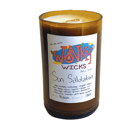 DISCONTINUED -Sun Salutation Soy Wax Candle | Wonky Wicks