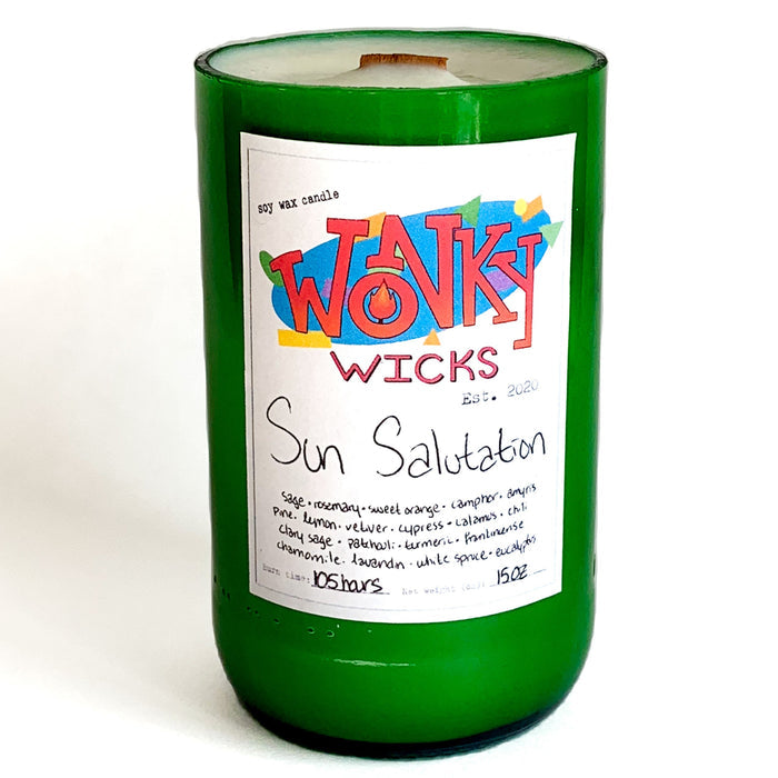 DISCONTINUED -Sun Salutation Soy Wax Candle | Wonky Wicks