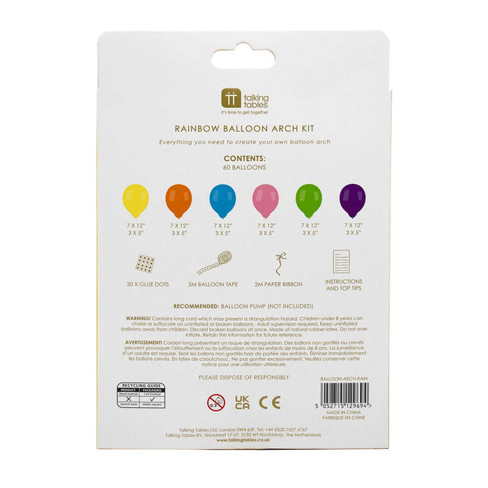 DIY Balloon Arch Kit - Rainbow