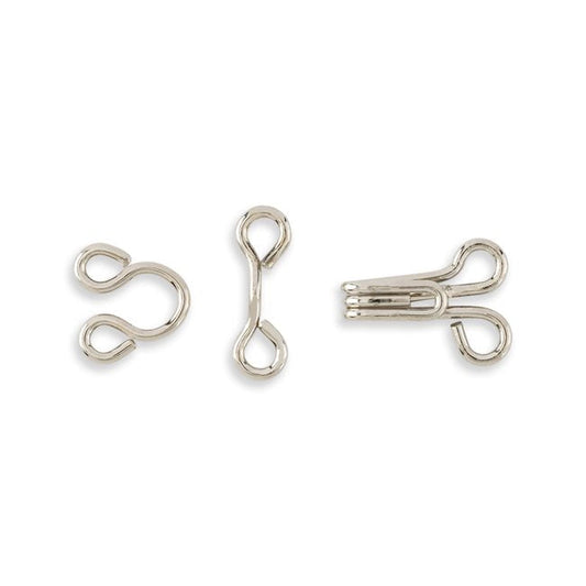 DRITZ Hooks & Eyes, Nickel Plated or Black Option, 14 Hooks/pack