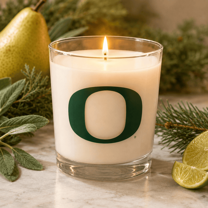 Duck Territory - U of O Inspired 15oz Scented Candle in DOF Glass
