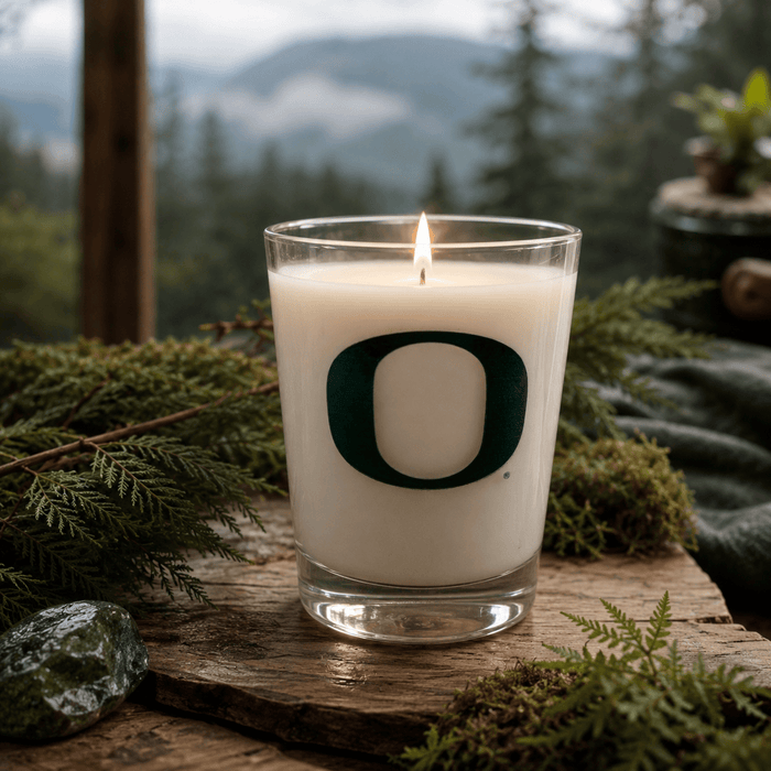 Duck Territory - U of O Inspired 15oz Scented Candle in DOF Glass