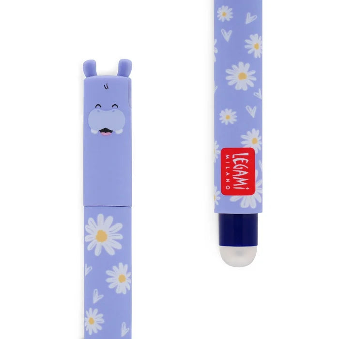 Erasable Gel Pen - Hippo - Close Up Cut