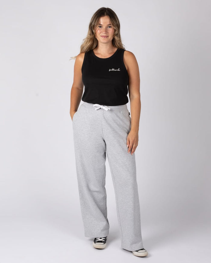 Essential Womens Joggers Wide Leg in Grey
