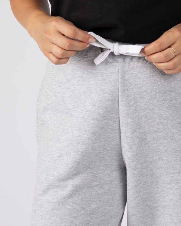 Essential Womens Joggers Wide Leg in Grey
