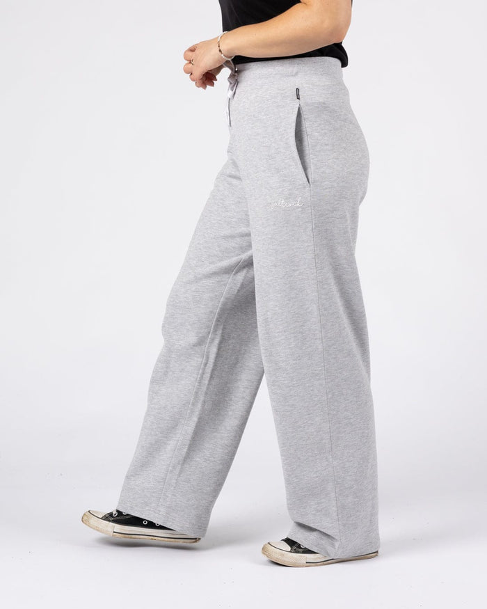 Essential Womens Joggers Wide Leg in Grey