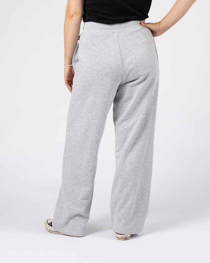 Essential Womens Joggers Wide Leg in Grey
