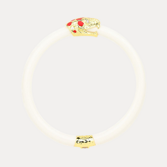 Fauna Snake All Weather Bangle® (AWB®) - Ivory | BuDhaGirl