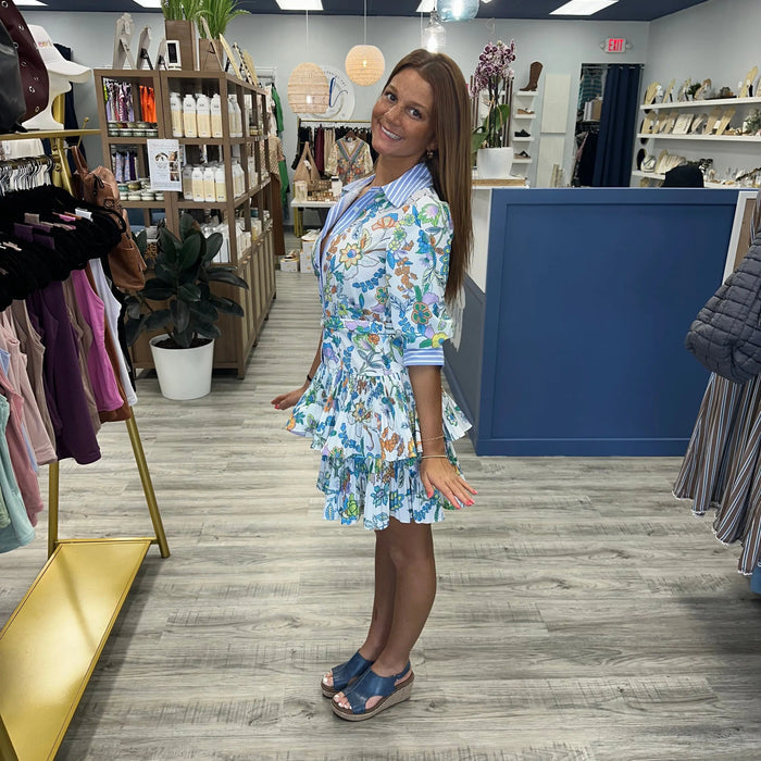 Garden Party Stripe Dress current air