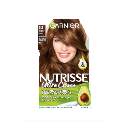 Garnier Nutrisse 5.3 Golden Brown Permanent Hair Dye