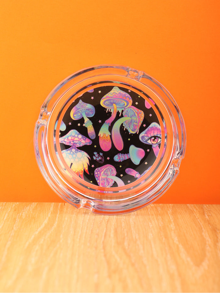 Glass Ashtray 105cm | Glow Shrooms-Image 1