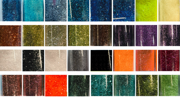 * Glitter Sample Pack - 32 Ultra Fine Glitter Holographic Colors - NorthWood Candle & Craft