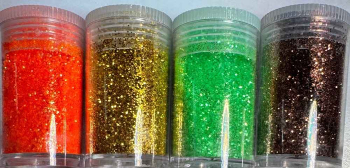 * Glitter Sample Pack - 32 Ultra Fine Glitter Holographic Colors