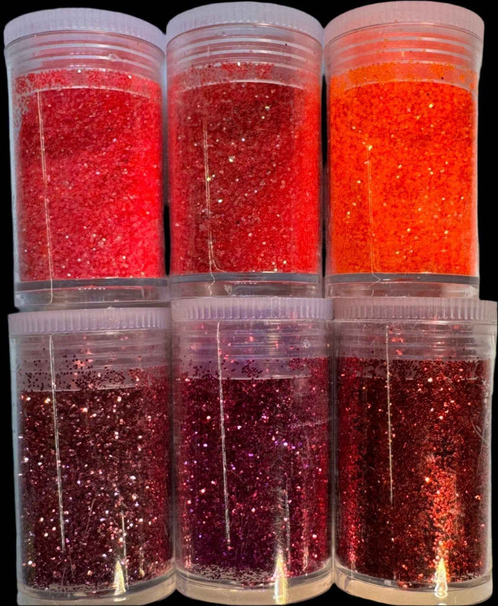 * Glitter Sample Pack - 32 Ultra Fine Glitter Holographic Colors