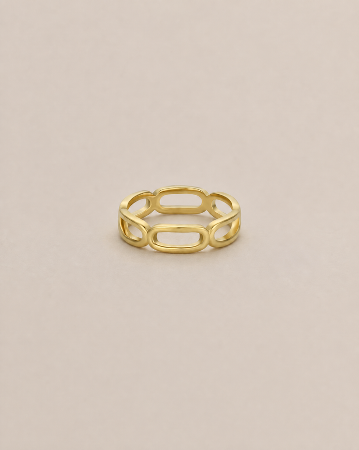 Gold Rings - Chain Link