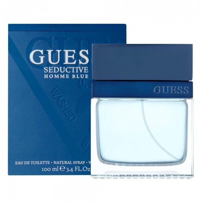 Guess Seductive Homme Blue EDT Spray - box and bottle packaging