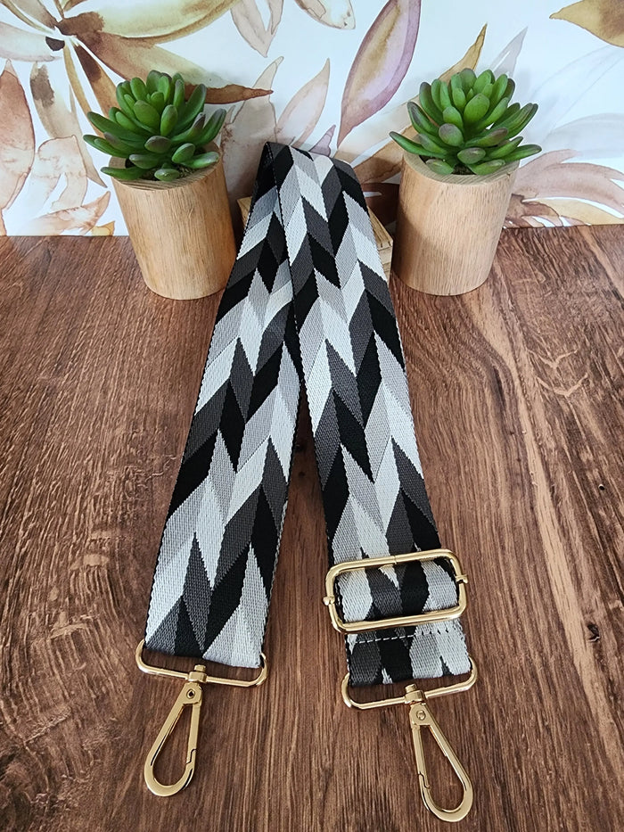 Black/Grey Herringbone