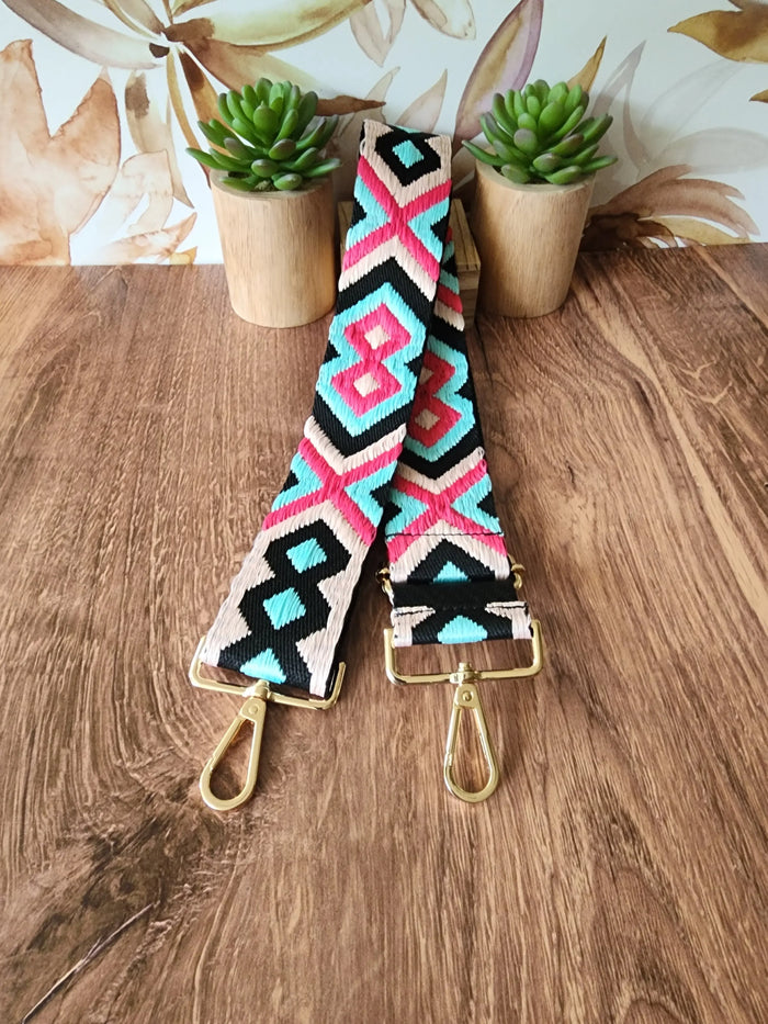 Teal & Hot Pink Chevron