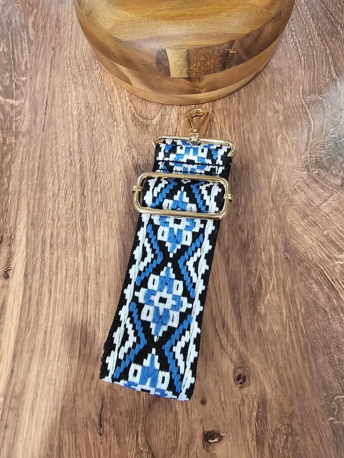 Blue Blk & White