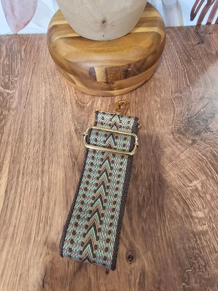 Eggplant & Teal Chevron