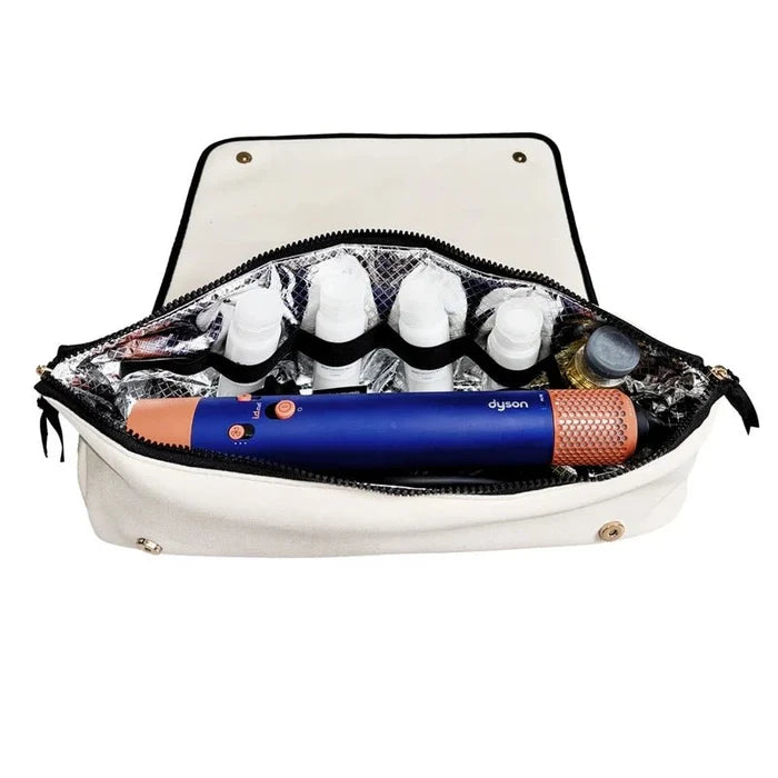 Hair Styling Tools Organizer Travel Bag with Heat-Resistant Mat