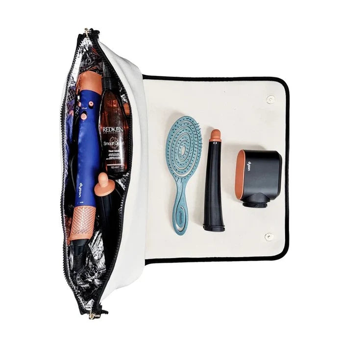 Hair Styling Tools Organizer Travel Bag with Heat-Resistant Mat