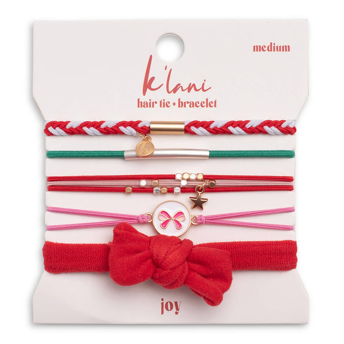 Hair Tie Bracelets-Joy (Holiday)