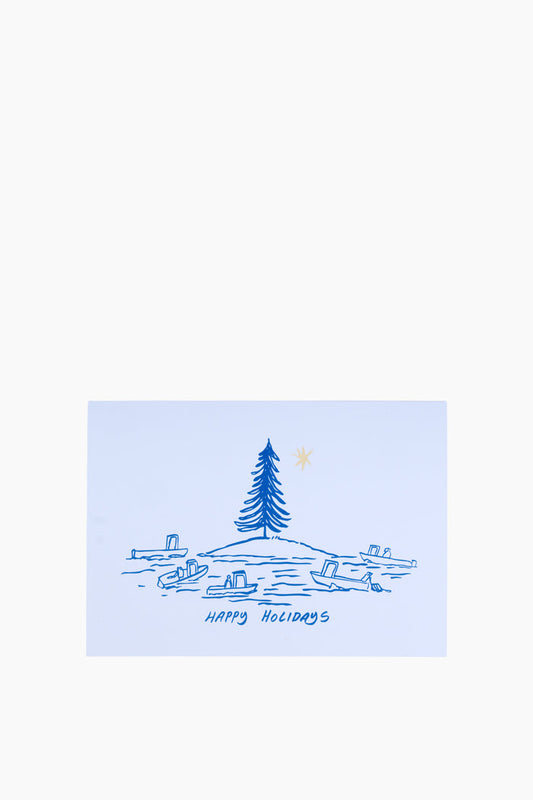 Happy Holidays Island Card