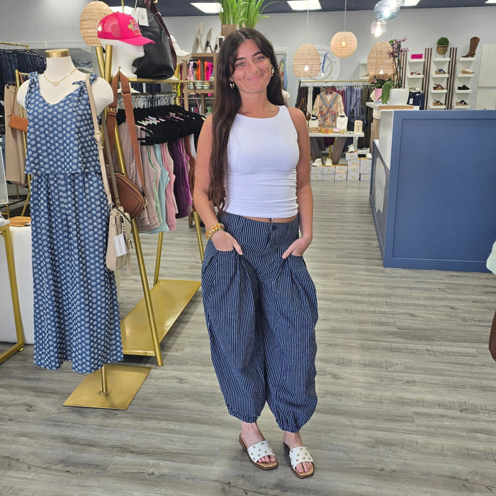 Harper Pinstripe Pants Rae Mode