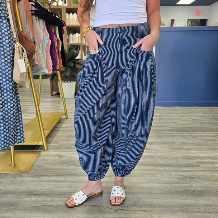 Harper Pinstripe Pants Rae Mode