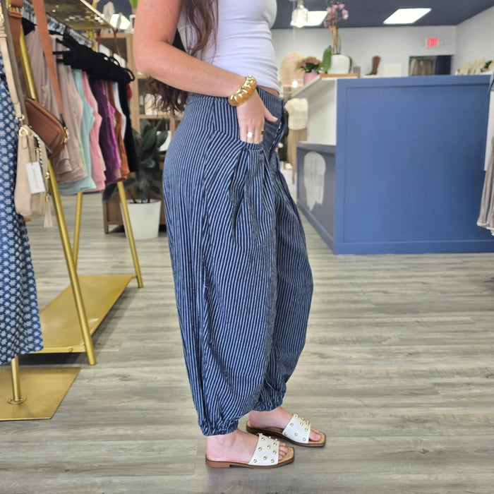Harper Pinstripe Pants Rae Mode