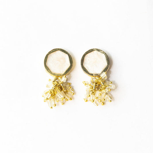 Heirloom Drop Earrings- White