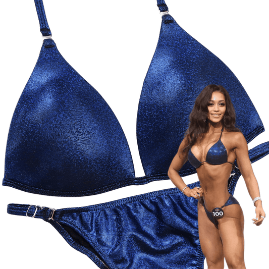 Hologram Dark Blue Fit Model Suit